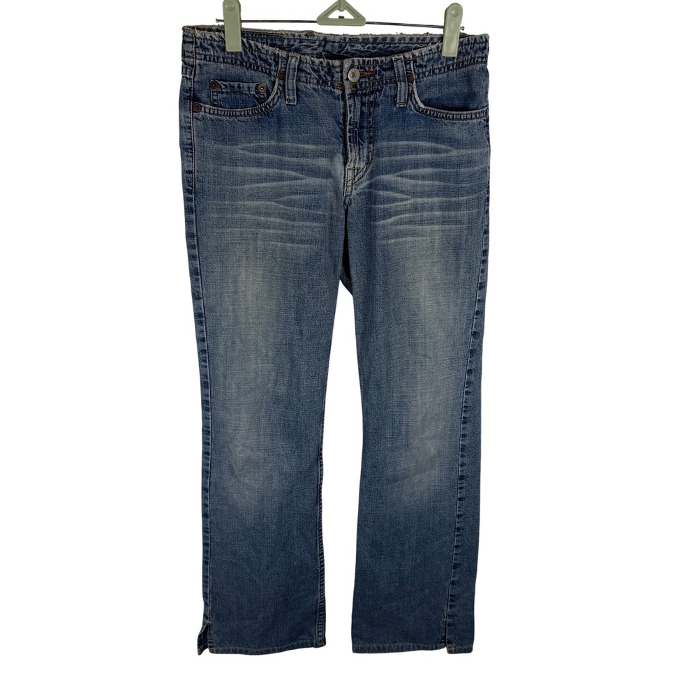 Lucky Brand Dungarees Jeans Womens 2/26 Blue Straight Leg Vintage Made in USA